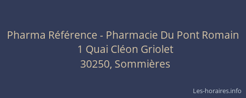 Pharma R&eacute;f&eacute;rence - Pharmacie Du Pont Romain