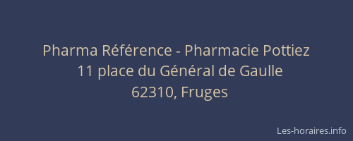 Pharma R&eacute;f&eacute;rence - Pharmacie Pottiez