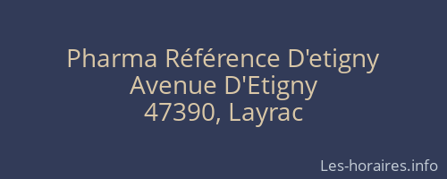 Pharma Référence D'etigny
