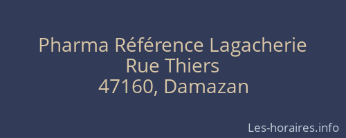 Pharma Référence Lagacherie