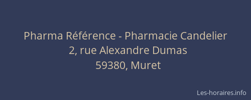 Pharma Référence - Pharmacie Candelier
