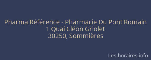 Pharma Référence - Pharmacie Du Pont Romain