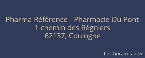 Pharma Référence - Pharmacie Du Pont
