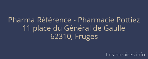 Pharma Référence - Pharmacie Pottiez
