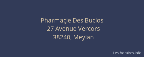 Pharmaçie Des Buclos