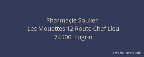 Pharma&ccedil;ie Soulier