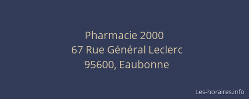 Pharmacie 2000