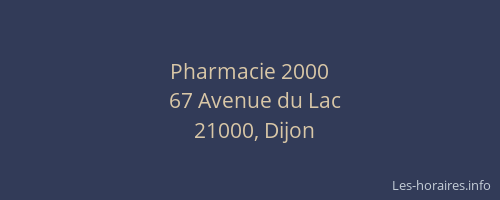 Pharmacie 2000