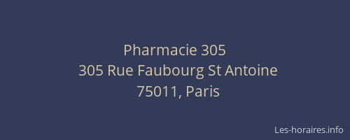 Pharmacie 305