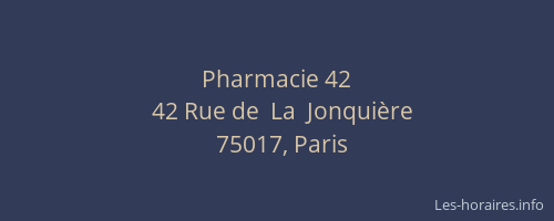 Pharmacie 42