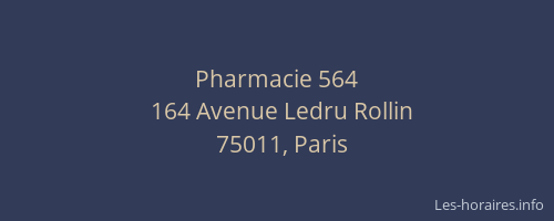 Pharmacie 564