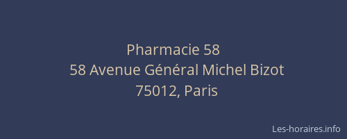 Pharmacie 58
