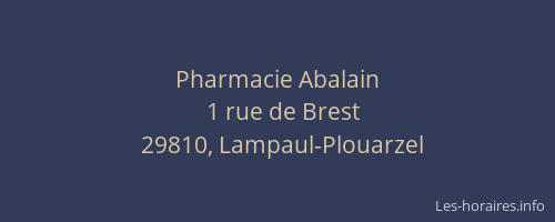 Pharmacie Abalain