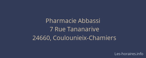 Pharmacie Abbassi