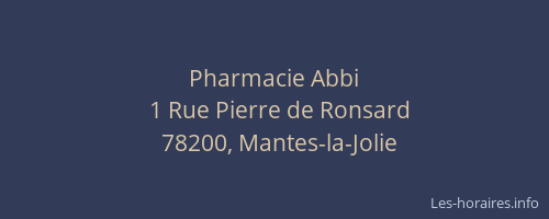 Pharmacie Abbi