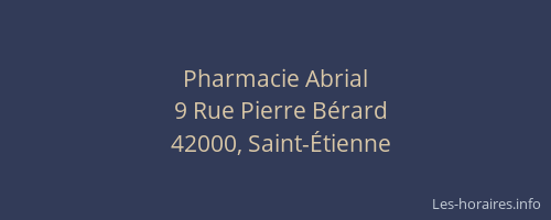 Pharmacie Abrial