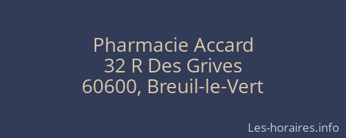 Pharmacie Accard