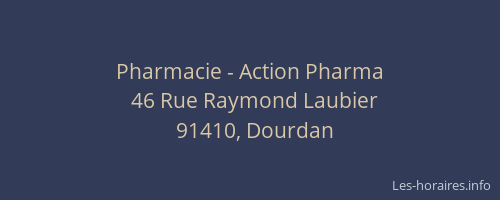 Pharmacie - Action Pharma