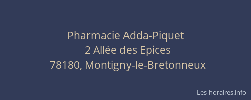 Pharmacie Adda-Piquet