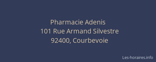 Pharmacie Adenis