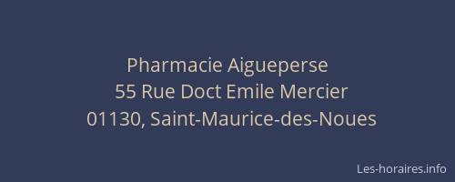 Pharmacie Aigueperse
