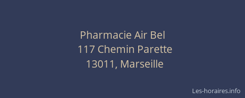 Pharmacie Air Bel