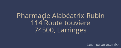 Pharmaçie Alabéatrix-Rubin