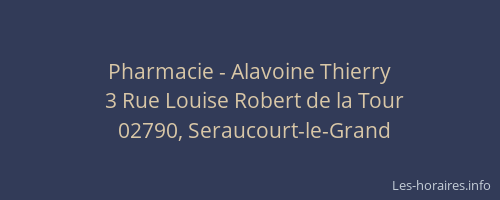 Pharmacie - Alavoine Thierry