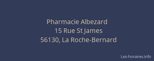 Pharmacie Albezard