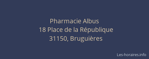 Pharmacie Albus