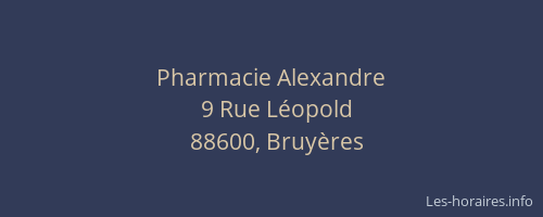 Pharmacie Alexandre