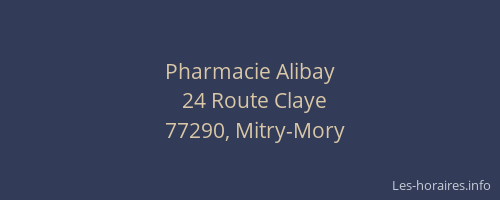 Pharmacie Alibay