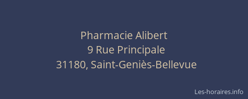Pharmacie Alibert