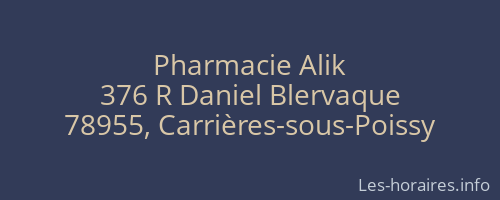 Pharmacie Alik