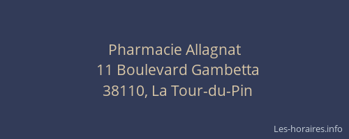 Pharmacie Allagnat