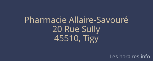 Pharmacie Allaire-Savouré