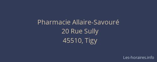 Pharmacie Allaire-Savour&eacute;