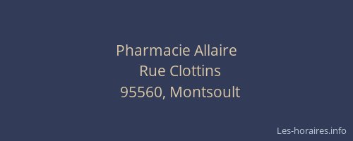 Pharmacie Allaire