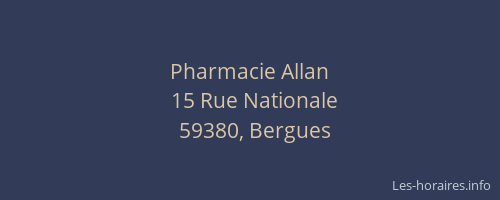 Pharmacie Allan