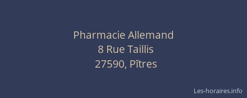 Pharmacie Allemand