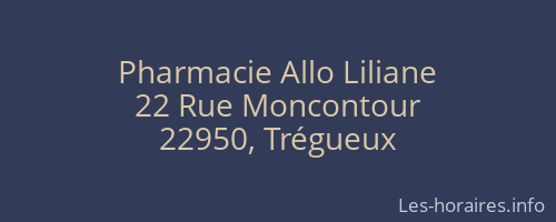 Pharmacie Allo Liliane