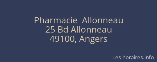 Pharmacie  Allonneau