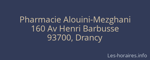 Pharmacie Alouini-Mezghani