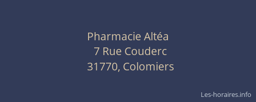 Pharmacie Altéa
