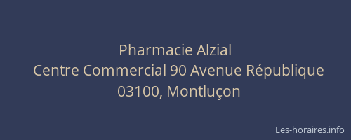Pharmacie Alzial