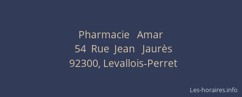 Pharmacie   Amar