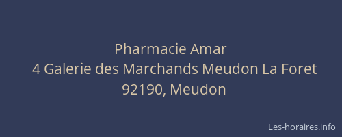 Pharmacie Amar