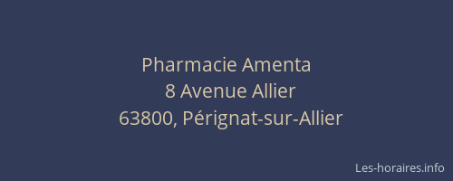 Pharmacie Amenta