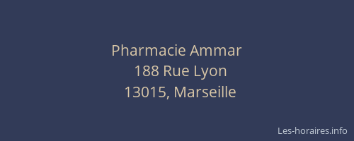 Pharmacie Ammar