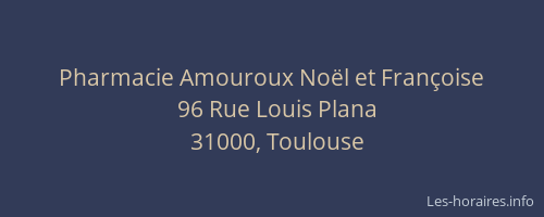 Pharmacie Amouroux Noël et Françoise